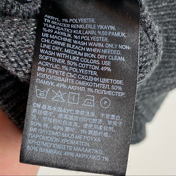 H&M Basic Collection Round Neck Braided Cotton Longsleeve Ribbed Sweater [Sz S] - Picture 11 of 11